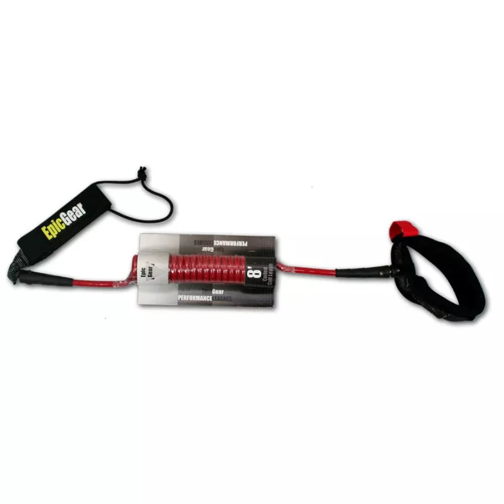 Epic Gear 8' x 8mm Coiled Calf Leash Surf Leash – Image 1