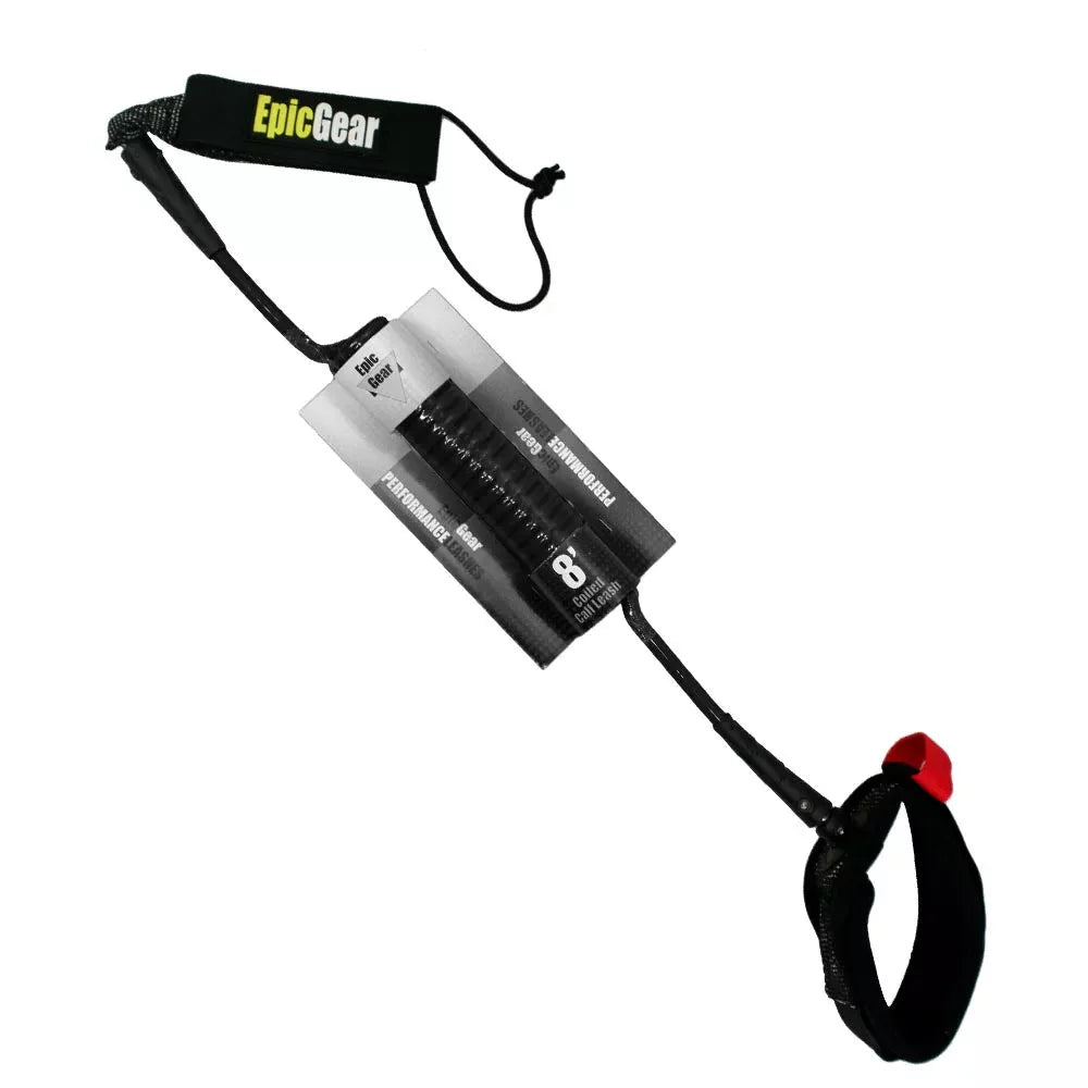 Epic Gear SUP/Surf Coiled Ankle Leash 10' x 8mm Surf Leash – Image 1