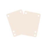 Essentials 1/8" Shock Pads Pair Clear Skateboard Accessory – Image 1