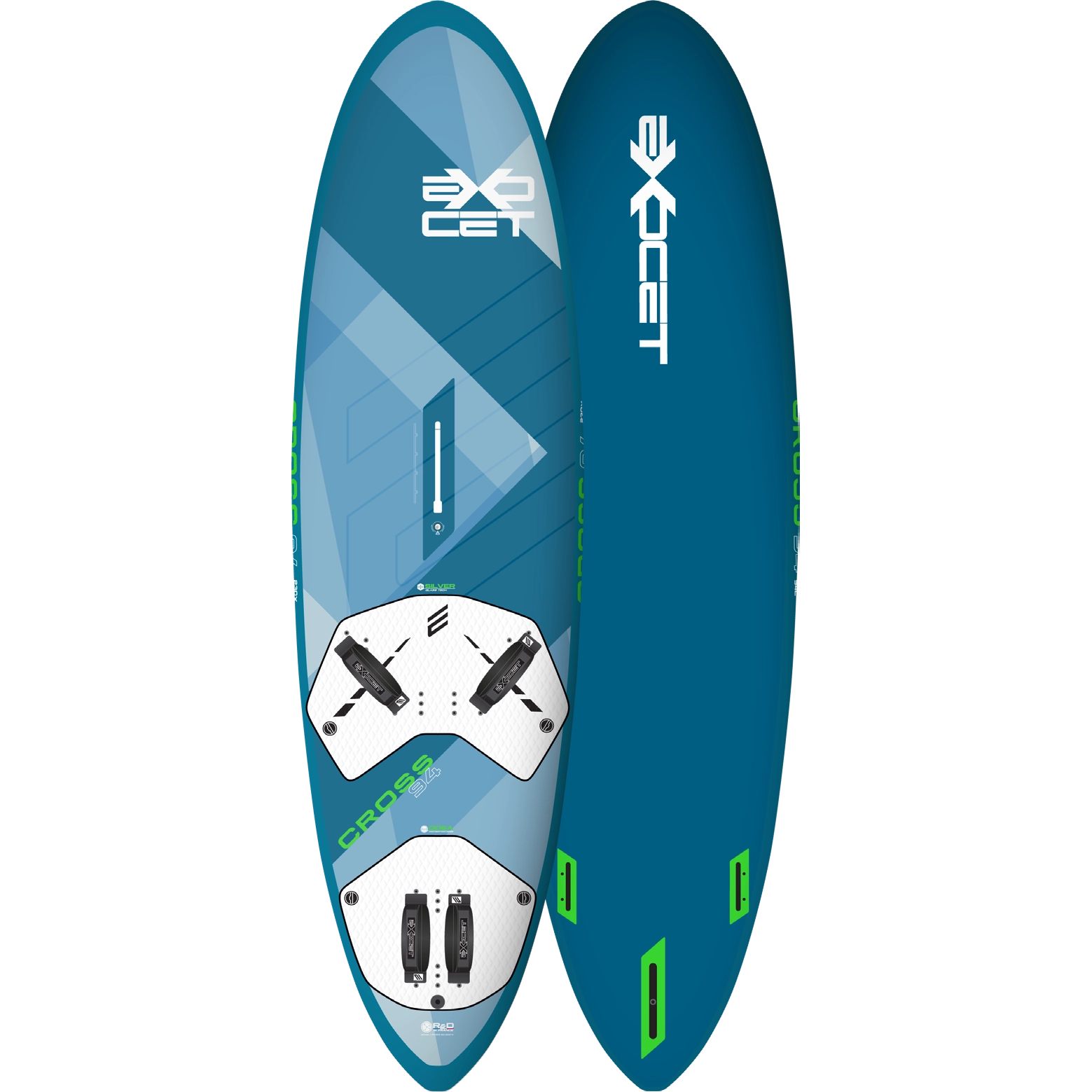 Exocet Cross Freewave Bump & Jump Windsurf Board 104 Silver