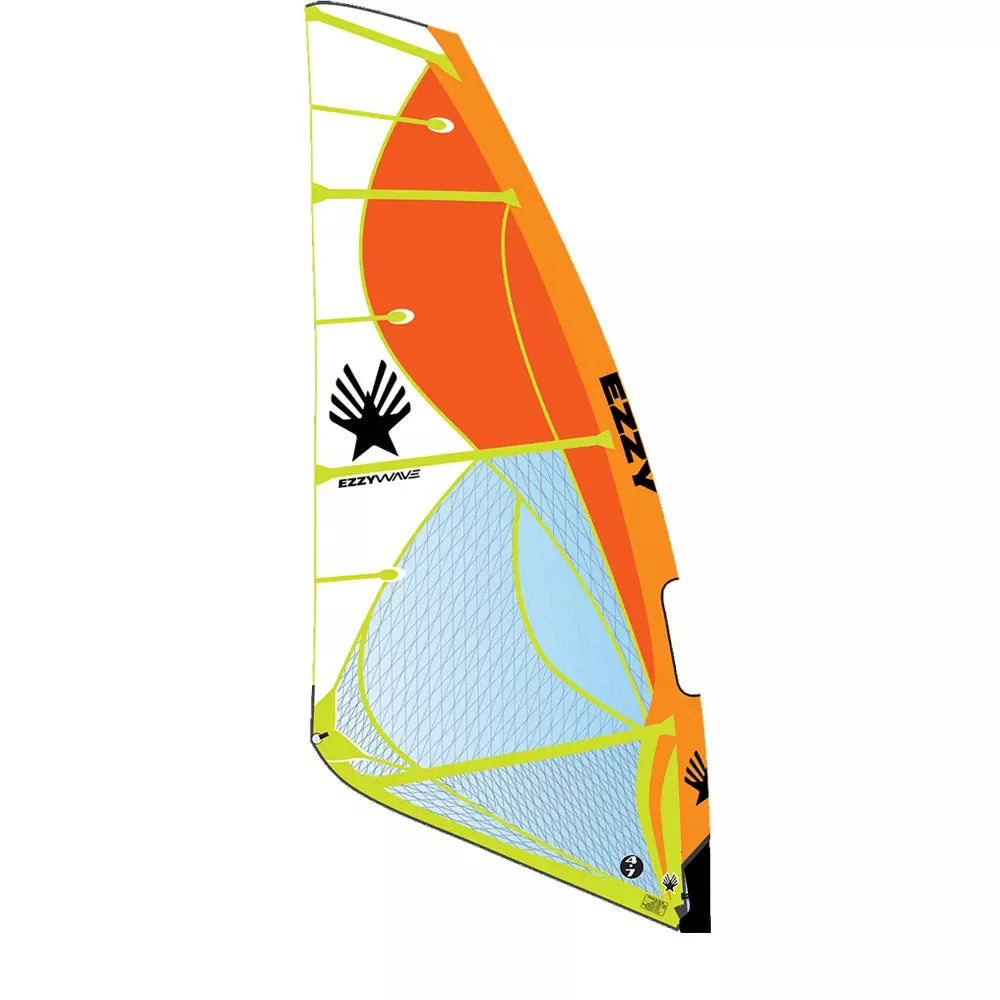 Ezzy Wave Orange Windsurfing Sail – Image 1