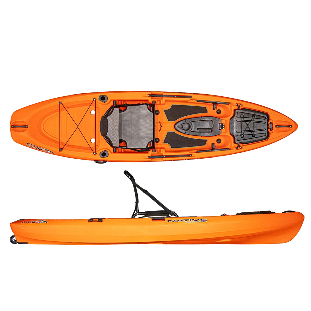 Native Watercraft Falcon 11 Fishing Kayak Orange