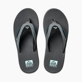 Reef Men's Fanning Bottle Opener Flip Flops Gunmetal/Ocean 13