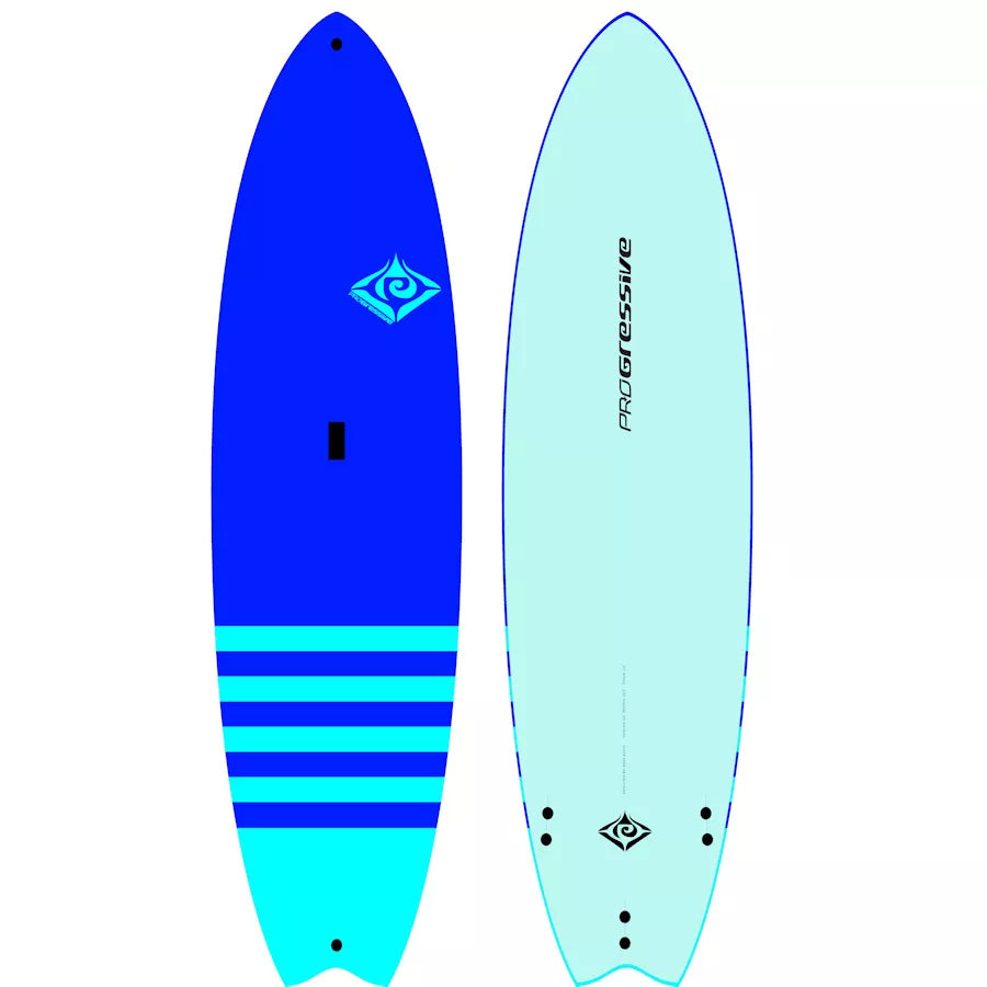 Progressive Boards Soft Top Fish Surfboard 6'6