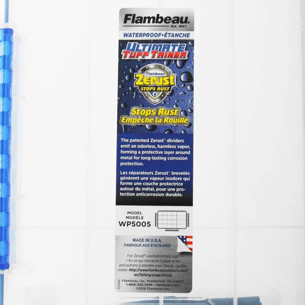 Flambeau 5005 5 Fixed Compartments with Adjust. Dividers and Zerust, WP5005 Tackle Box – Image 4