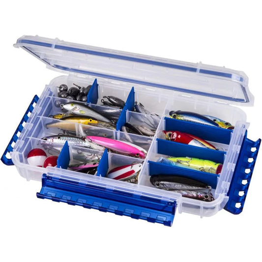 Flambeau Outdoors WP4005 Waterproof Fishing - Includes 11 Dividers, 16 Compartments, Waterproof Clear Fishing Lure Organizer, Ultimate Tuff Tainer with Zerust Dividers - 10.79" L x 7.20" W x 1.89" D Tackle Box – Image 1