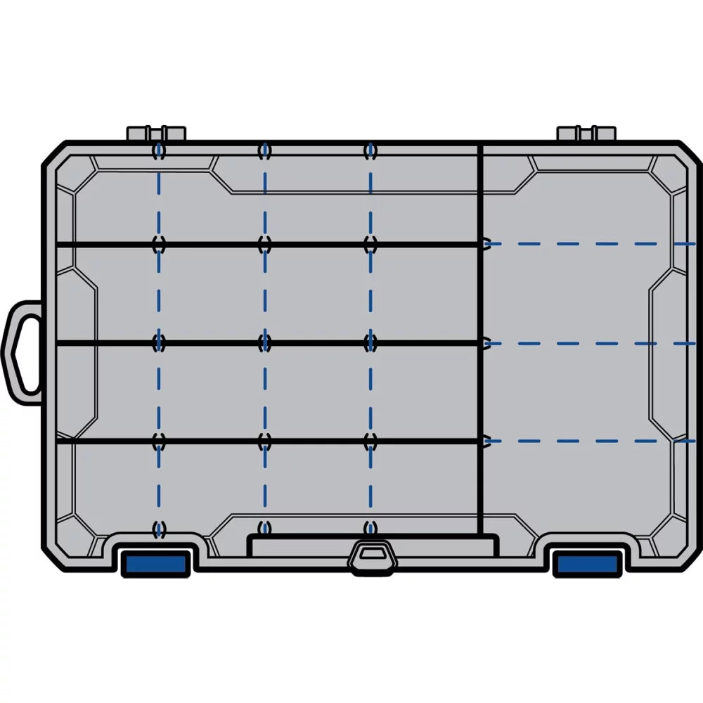 Flambeau Outdoors Zerust MAX 4004ZM Tuff Tainer-partial Bulk Storage Compartment Section, 20 Compartments and 15 Removable Dividers - 11" L x 7.25" W x 1.75" D - Fishing and Tackle Storage Utility Box Tackle Box – Image 3
