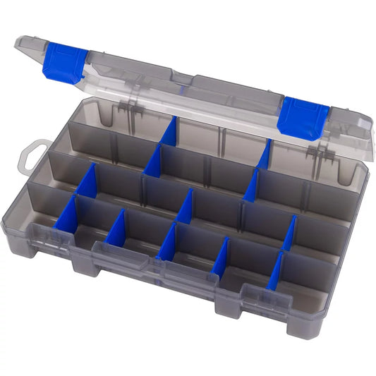 Flambeau Outdoors Zerust MAX 4007ZM Tuff Tainer - 24 Compartments and 12 Removable Dividers - 11" L x 7.25" W x 1.75" D - Fishing and Tackle Storage Utility Box Tackle Box – Image 1