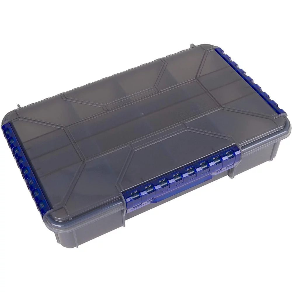 Flambeau Outdoors Zerust MAX WP5012ZM Ultimate Waterproof Tuff Tainer - Double Deep - 12 Compartments and 5 Removable Dividers - 14" L x 8.89" W x 3.02" - Fishing and Tackle Storage Utility Box Tackle Box – Image 1