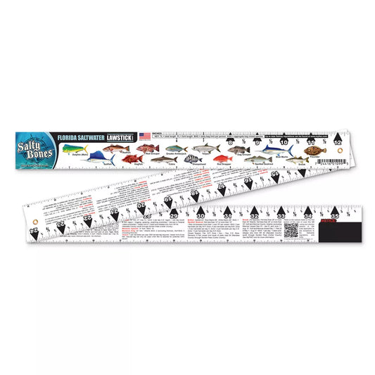 Salty Bones Florida Saltwater Fishing Law Ruler 2022