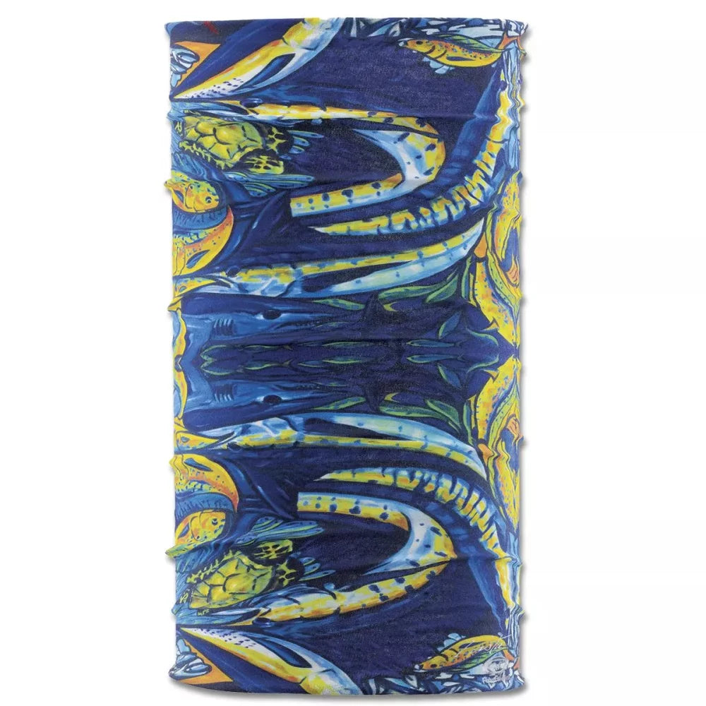 Flying Fisherman Sunbandit Pasta Blue Water Wetsuit Hood – Image 1