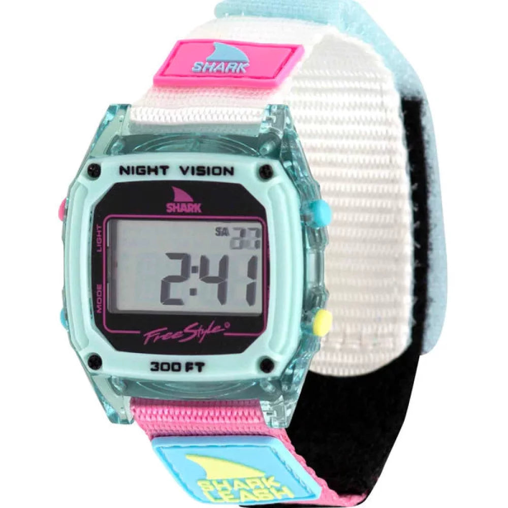 Freestyle Shark Caroline Marks Signature Shark Classic Leash Clear Blue Sky Watches – Image 1