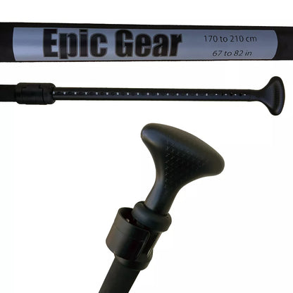 Epic Gear EDGE Rental Adjustable Aluminum Full EVA SUP Paddle Black