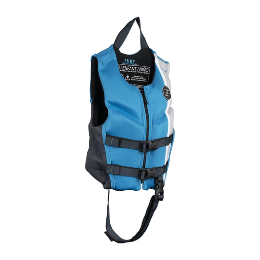 Liquid Force Kid's Fury CGA Impact Vest Blue/Grey