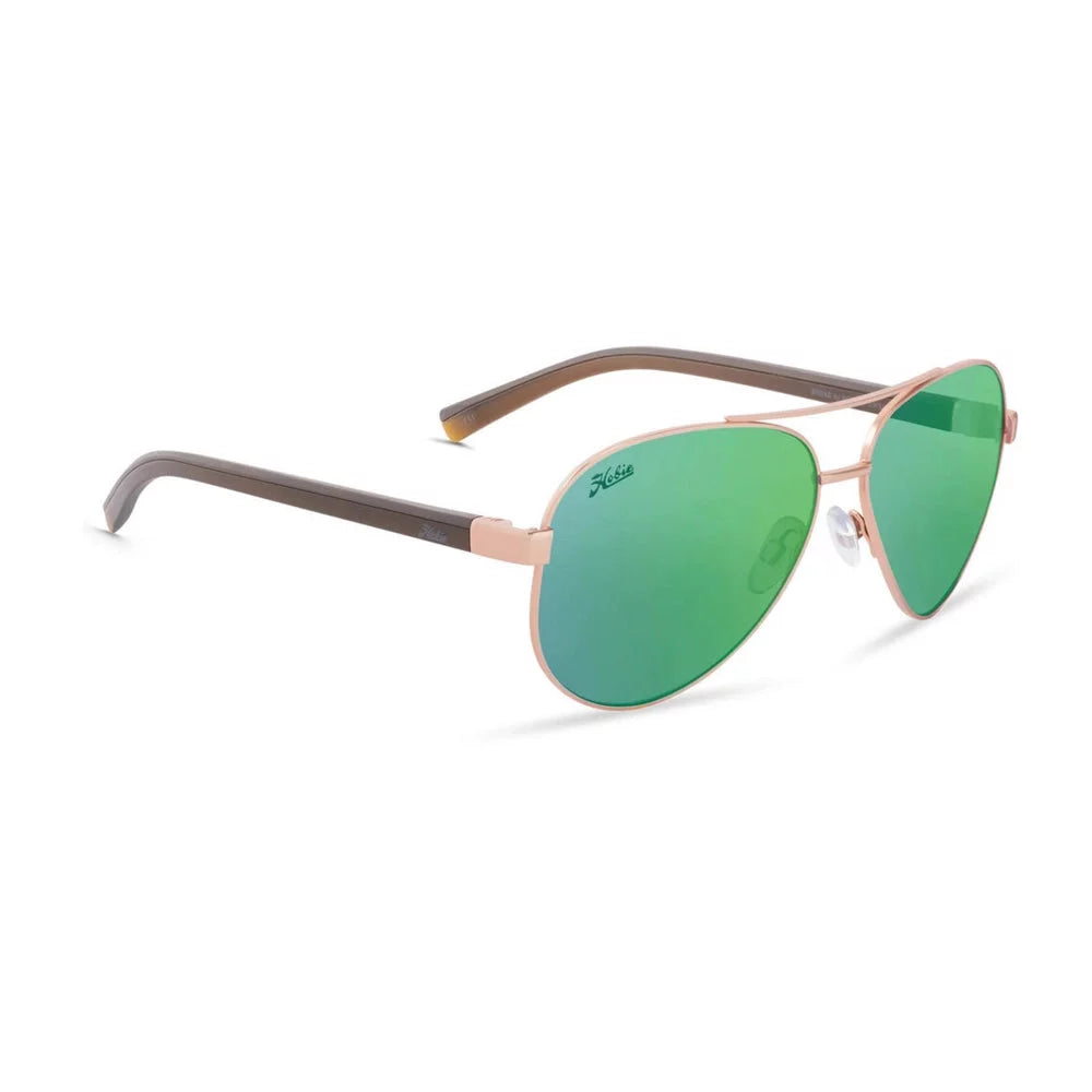 Hobie Broad Sunglasses Satin Gold/Copper Sea Green Mens Sunglasses – Image 1