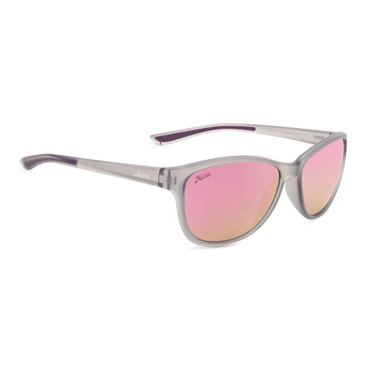 Hobie Eyewear Mya Sunglasses Satin Crystal Grey Pink Mirror Womens Sunglasses – Image 1