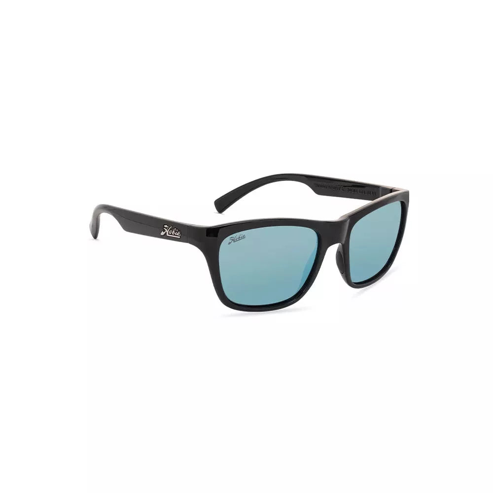 Hobie Woody Sport Sunglasses Satin Black/Cobalt Mirror Mens Sunglasses – Image 1
