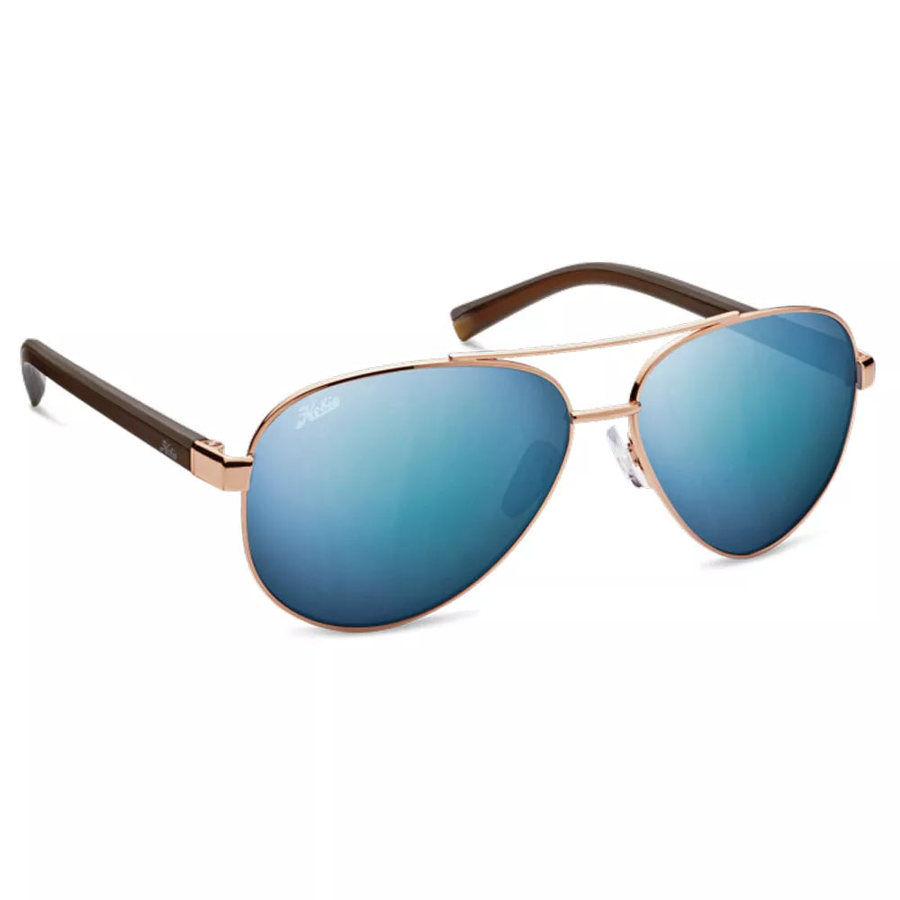 Hobie Broad Sunglasses Shiny Gold/Cobalt Mirror