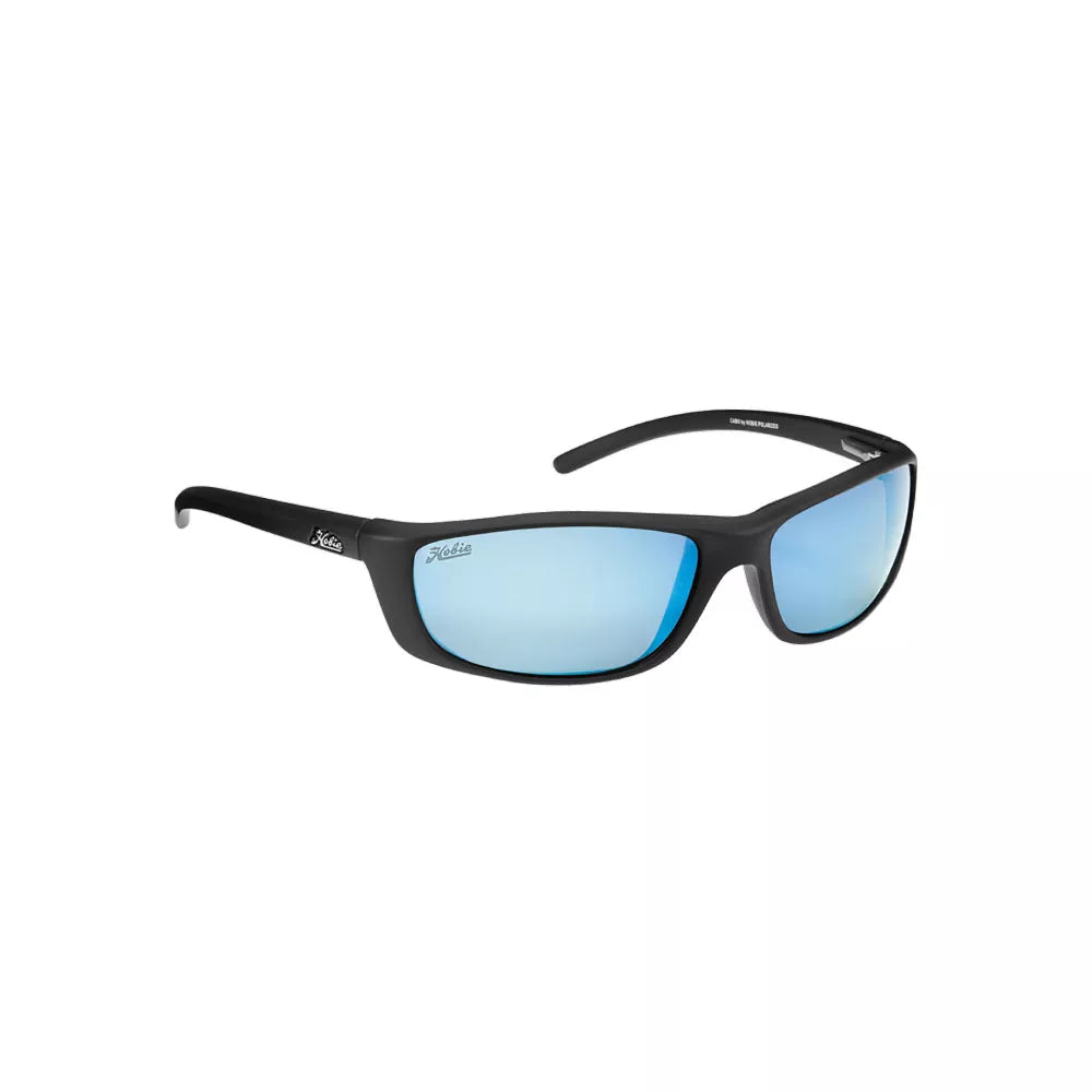 Hobie Cabo Sunglasses Shiny Black/Cobalt Mirror