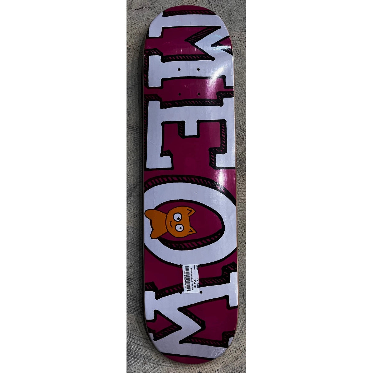 Meow Logo Deck 7.75 Pink