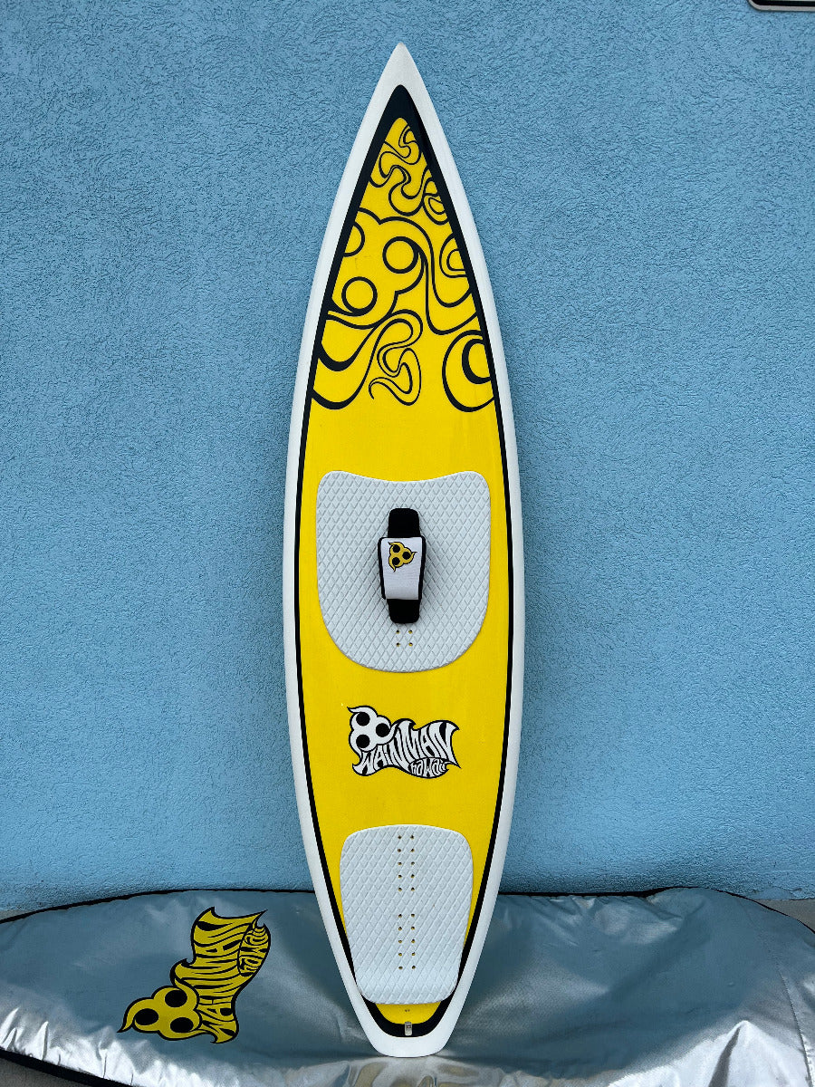 Wainman Hawaii Kite Surfboard Yellow 6'5 USED