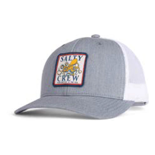 Salty Crew Ink Slinger Retro Trucker Heather Grey/White