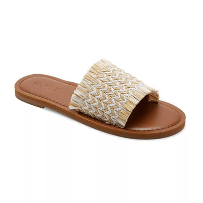 Roxy Kaia Slim Sandals Wheat/White 9