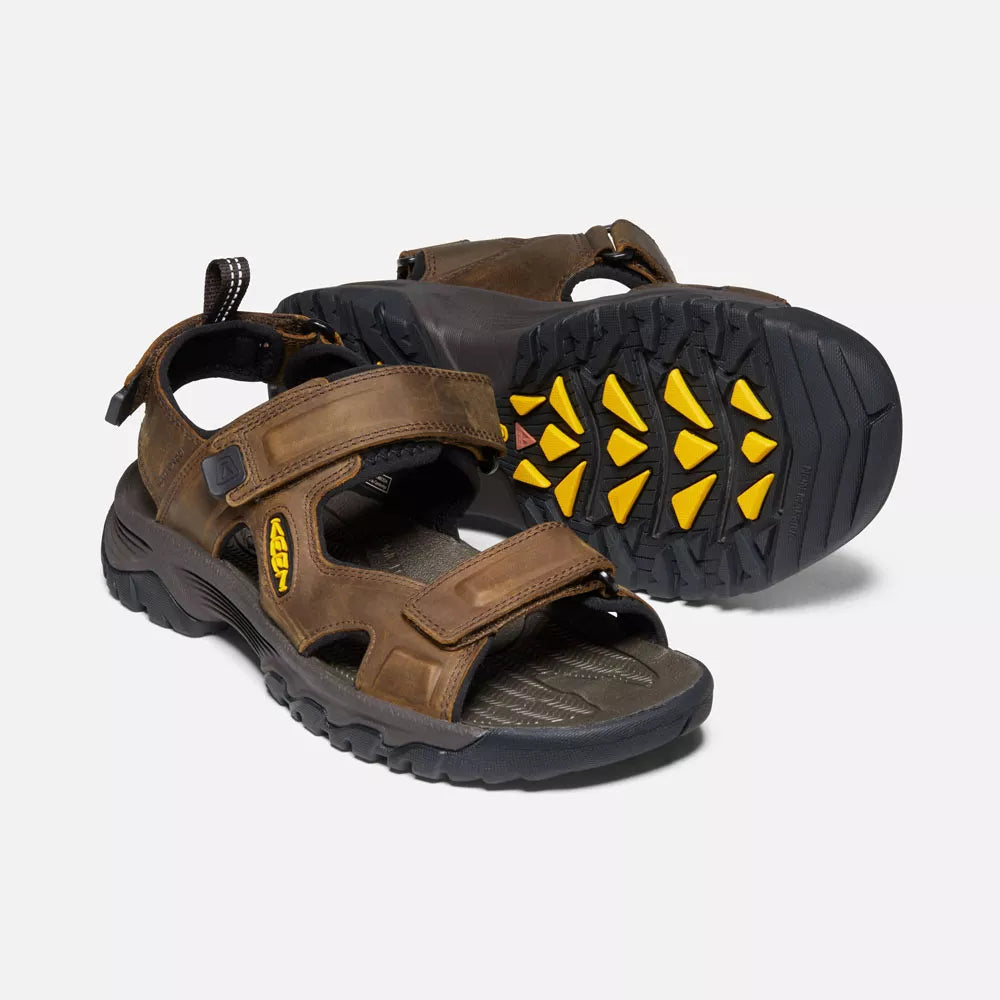 Keen Men's Targhee III Open Toe Sandal Bison/Mulch