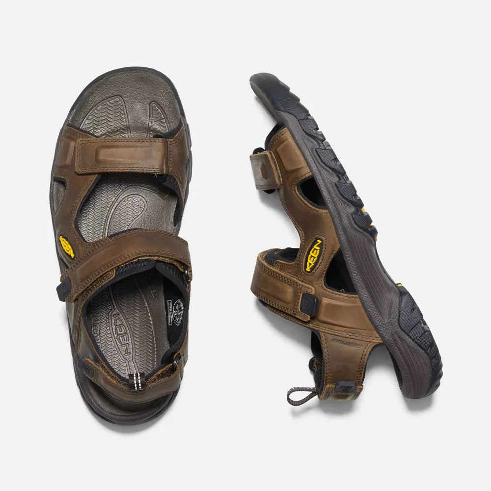 Keen Men's Targhee III Open Toe Sandal Bison/Mulch