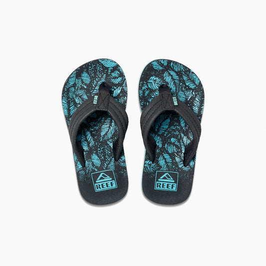 Reef Kid's Ahi Sandals Aquifer Palm 4