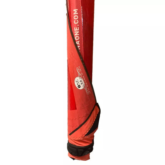 Kona One Sail 9.0 Red USED Windsurfing Sail Used – Image 1