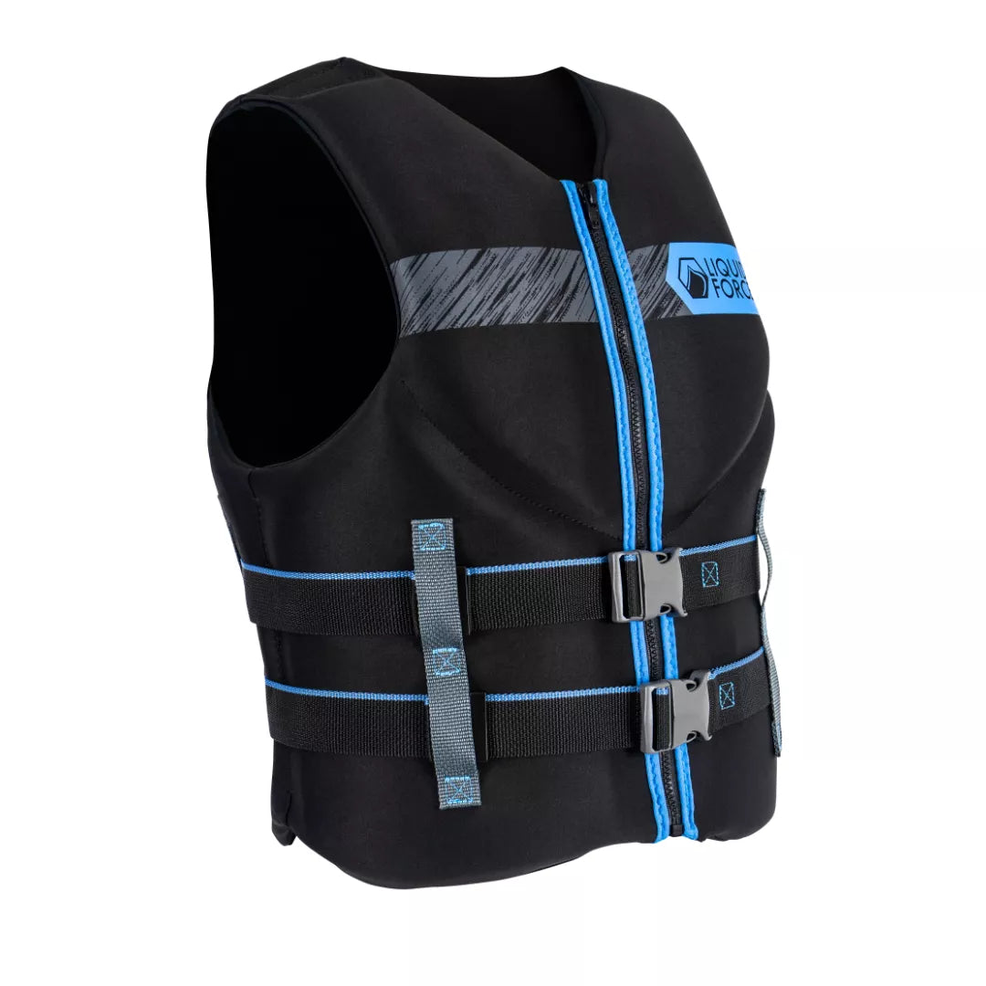 Liquid Force Classic Hinge CGA Life Jacket Black/Blue Small