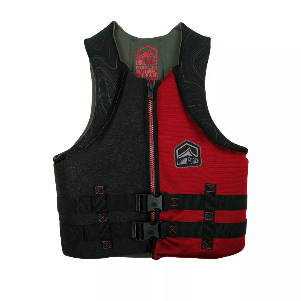 Liquid Force Hinge Mens CGA Life Jacket Black/Red Small