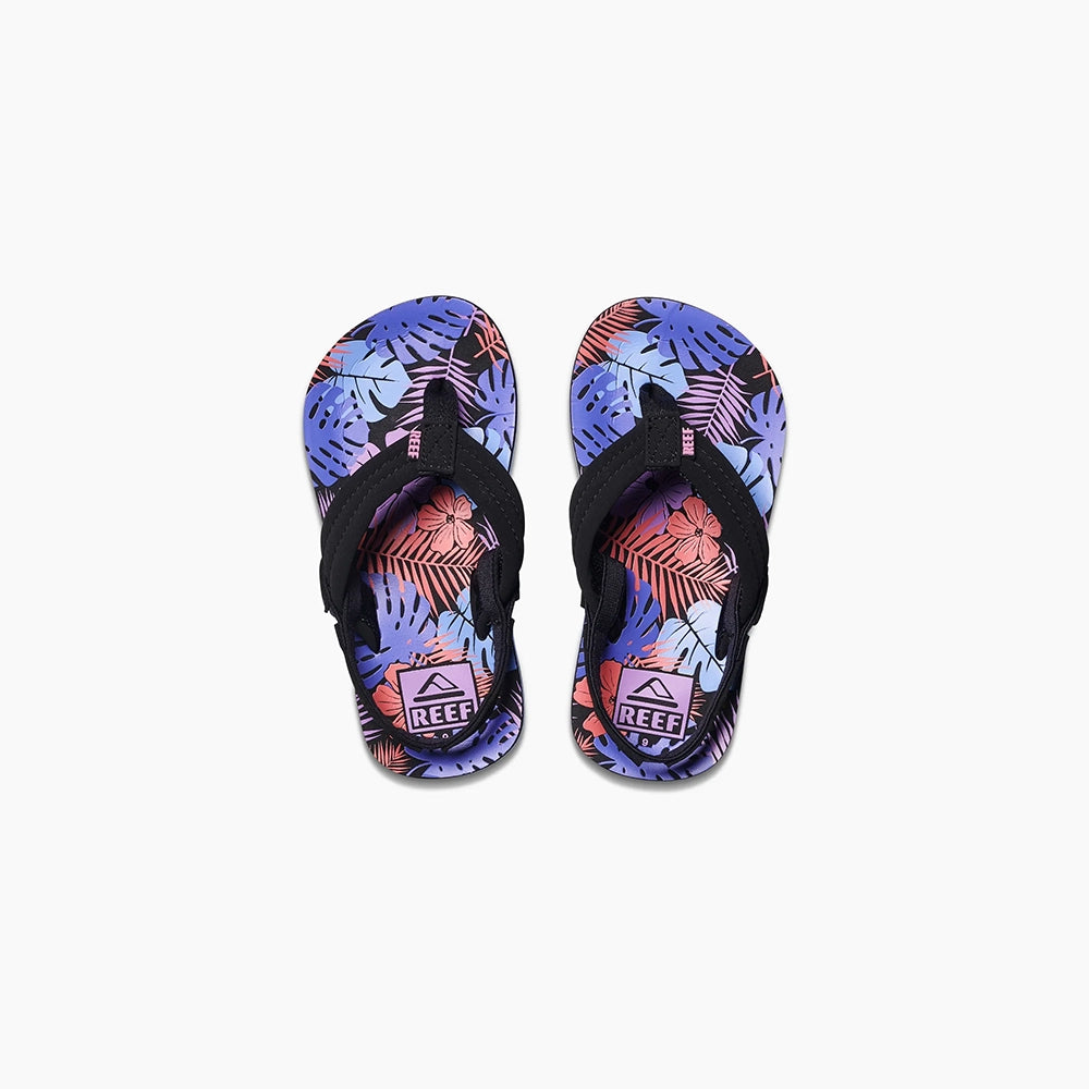 Reef Toddler's Little Ahi Sandals Purple Fronds 11