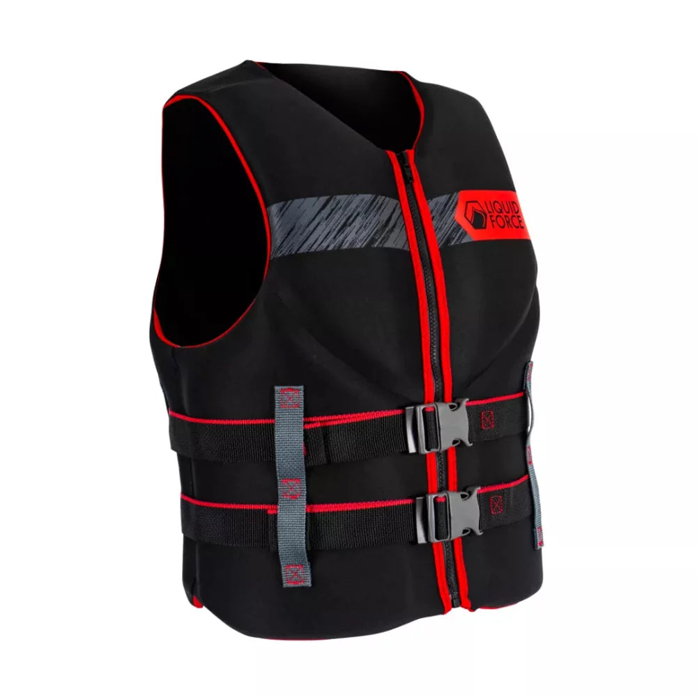 Liquid Force Classic Hinge CGA Life Jacket Black/Red Large – Image 1
