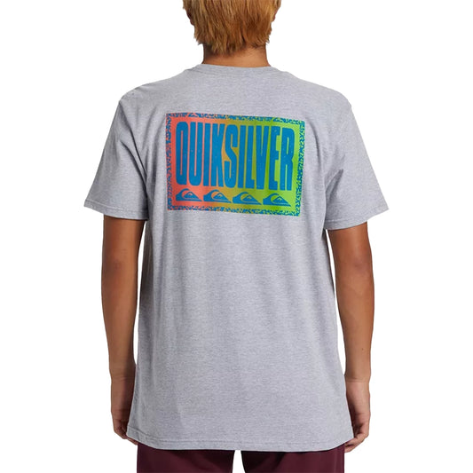 Quiksilver Long Fade Short Sleeve Tee Athletic Heather Small