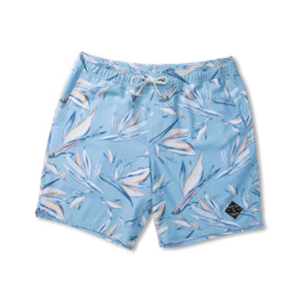 Salty Crew Lowtide Elastic 18" Board Shorts Blue Medium