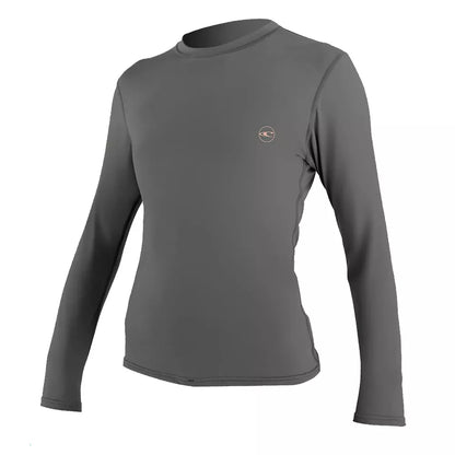 O'Neill Women's Basic Skins UPF 30+ Long Sleeve Sun Shirt Graphite