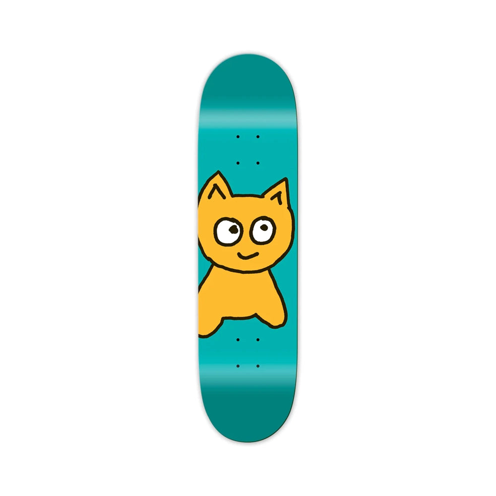 Meow Big Cat 8.25 Skate Deck Teal