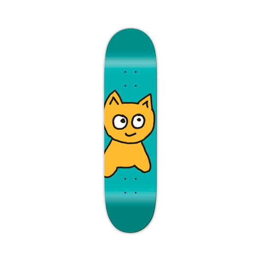 Meow Big Cat 8.25 Skate Deck Teal