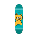 Meow Big Cat 8.25 Skate Deck Teal