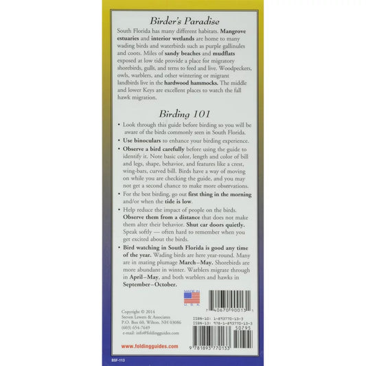 Misc Birds of South Florida: Folding Guide (Foldingguides) Book – Image 1