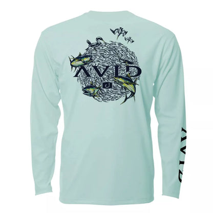 AVID Bait Ball AVIDry 50+ UPF Long Sleeve Shirt Seafoam Large