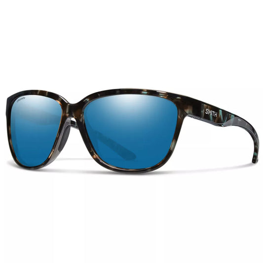 Smith Optics Monterey Sunglasses Sky Tortoise/ChromaPop Glass Polarized Blue Mirror