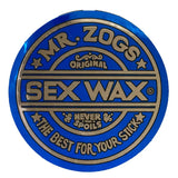 Mr. Zogs Mr. Zog's Sex Wax 3" Decal Blue/Silver – Image 1