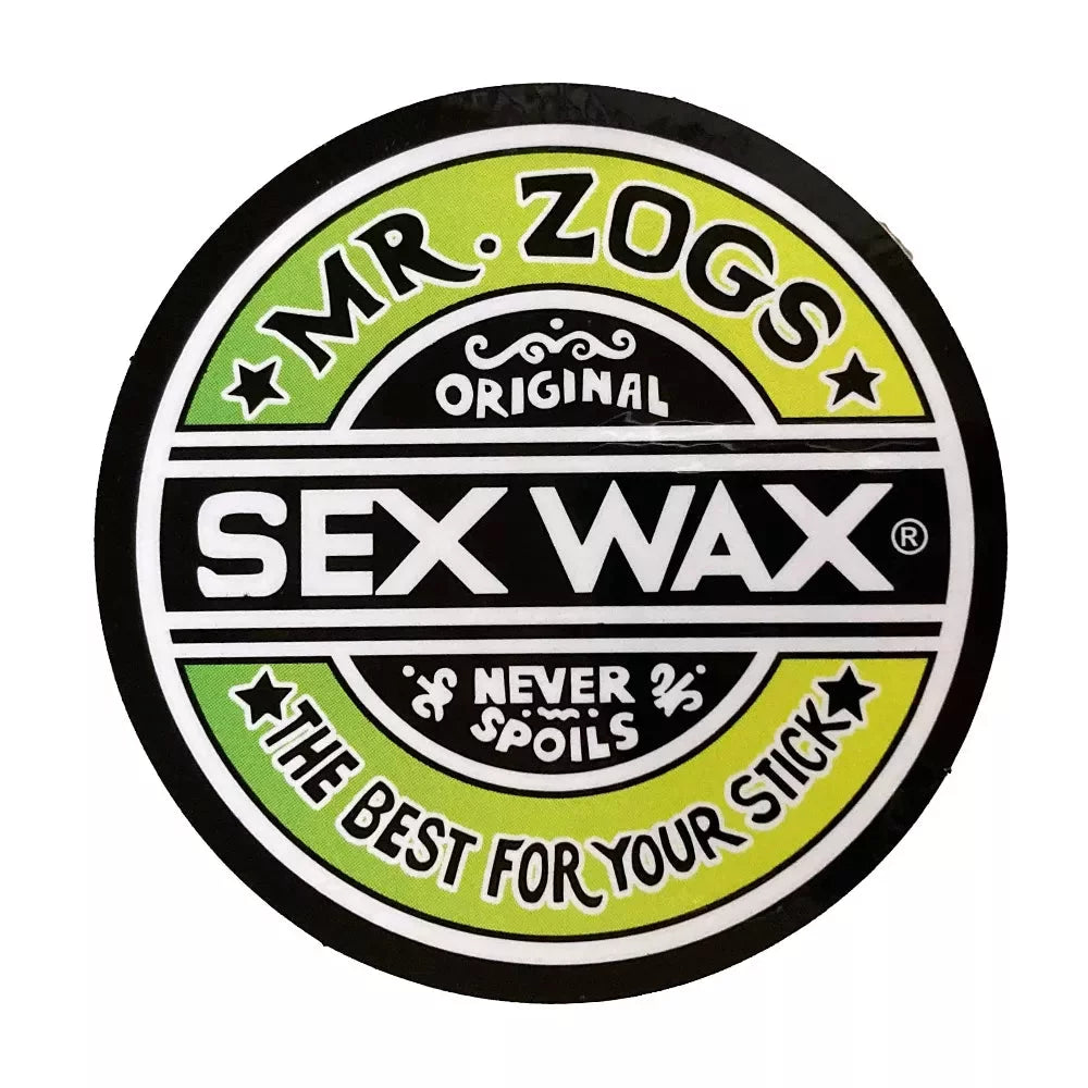 Mr. Zogs Mr. Zog's Sex Wax 3" Decal Green/Black Gradient – Image 1