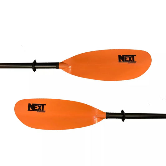 NEXT Aluminum Economy Two Piece Kayak Paddle 230 Orange – Image 1