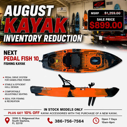 NEXT Pedal Fish 10 Ember Kayak – Image 6