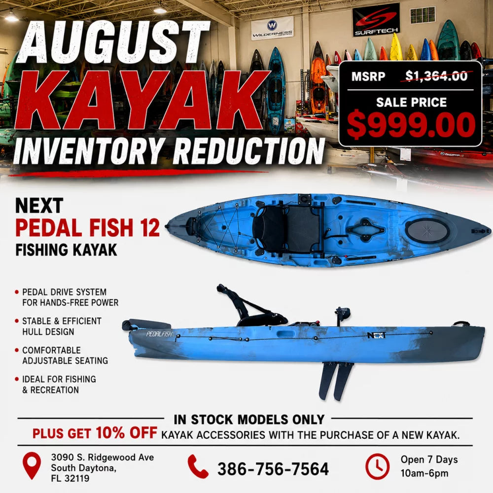 NEXT Pedal Fish 12 Ember Kayak – Image 6
