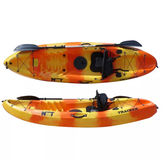 Next Tracker 8'10 Yellow/Orange Kayak – Image 1